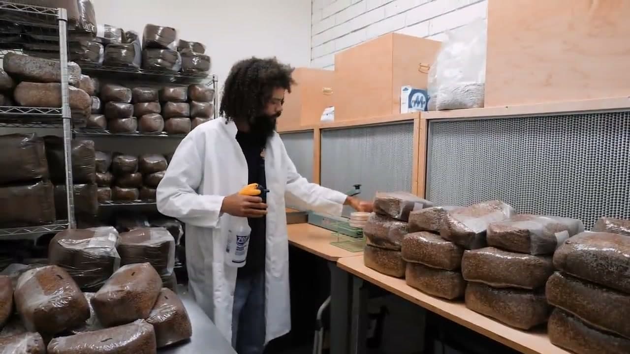 Michael Crowe in the inoculation room